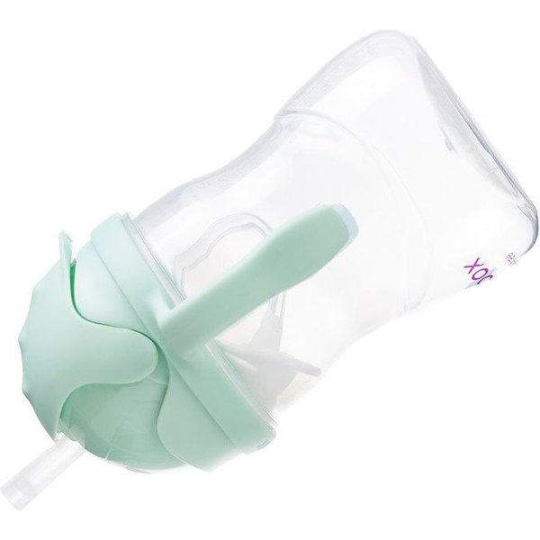 Innowacyjny niekapek bidon z obciążoną słomką 240ml B.Box - Pistachio