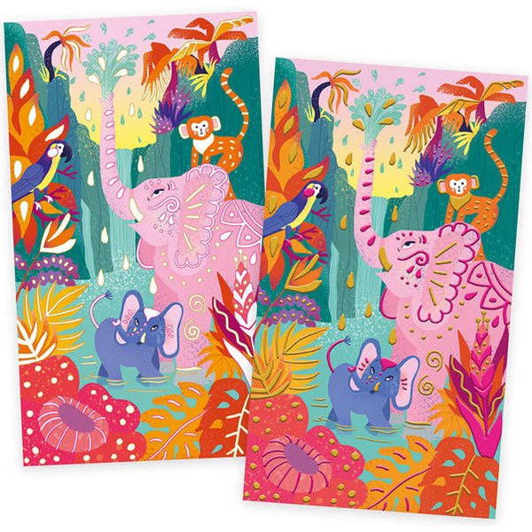 Zestaw kreatywny Malowanie farbami 3D Dżungla Janod