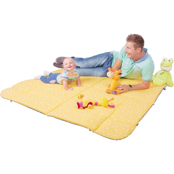 Kojec/mata do zabawy z mikrofibrą Gluck - zygzak