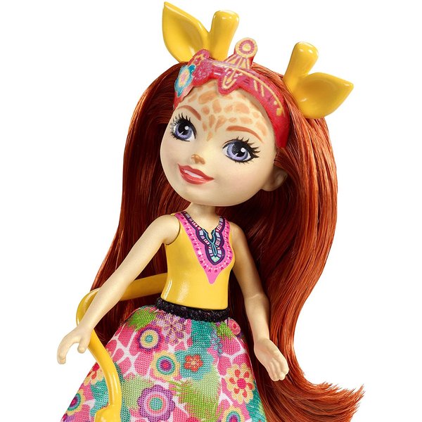Enchantimals Lalka + duże zwierzątko Mattel - Gillian Giraffe & Pawl