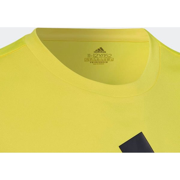 Koszulka juniorska Designed To Move Big Logo Tee Adidas - żółty
