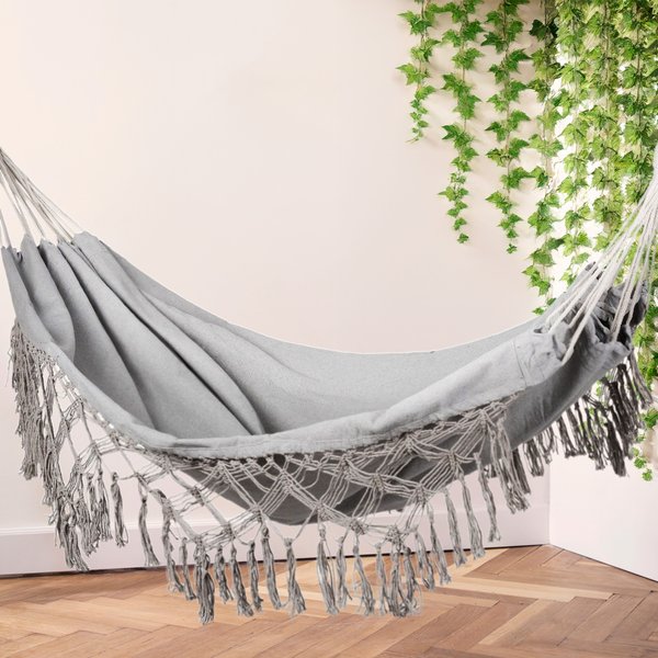 Hamak ogrodowy boho XXL Outtec - grey