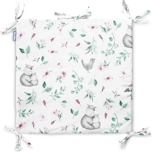 Organizer na łóżko Wafel Sensillo - Hipopotamy Różowy