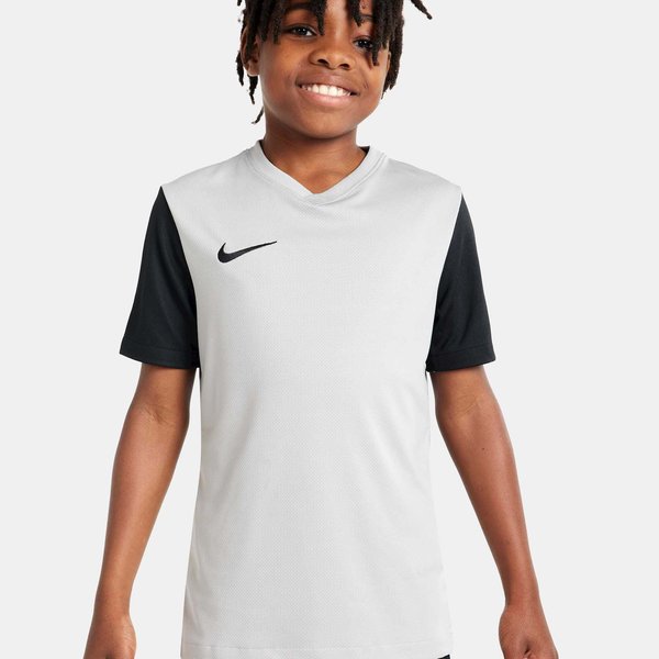 Koszulka juniorska Dri-Fit Tiempo Premier II Jersey SS Nike - fioletowa/zielona