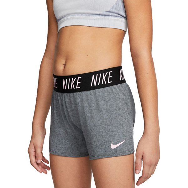 Spodenki dziewczęce Dri-FIT Tempo 10cm Nike - grafitowy