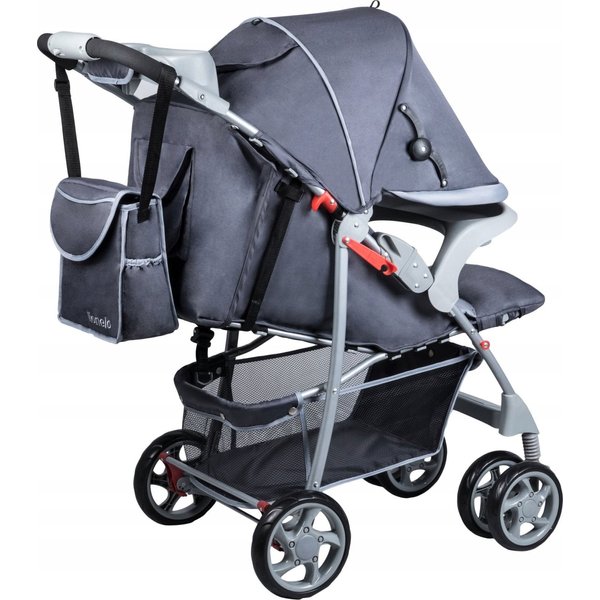 Wózek spacerowy Emma Plus Lionelo - grey