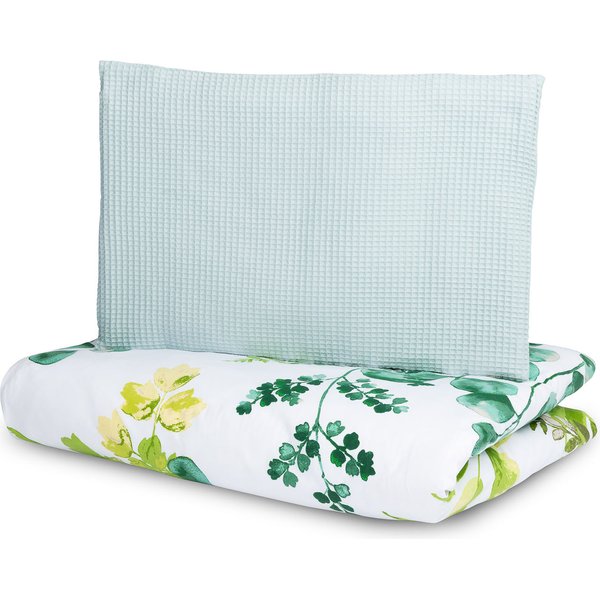 Pościel dziecięca 135x100 2el. wafel Sensillo - eukaliptus miętowy