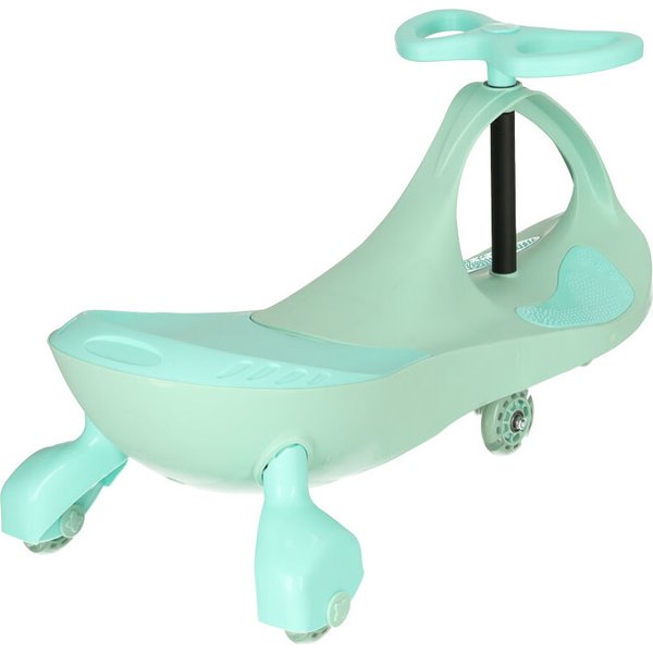 Jeździk grawitacyjny świecące koła LED - miętowy