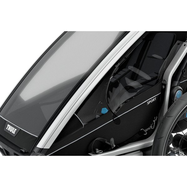 Przyczepka rowerowa dla dwójki dzieci Chariot Sport 2 Thule - czarny