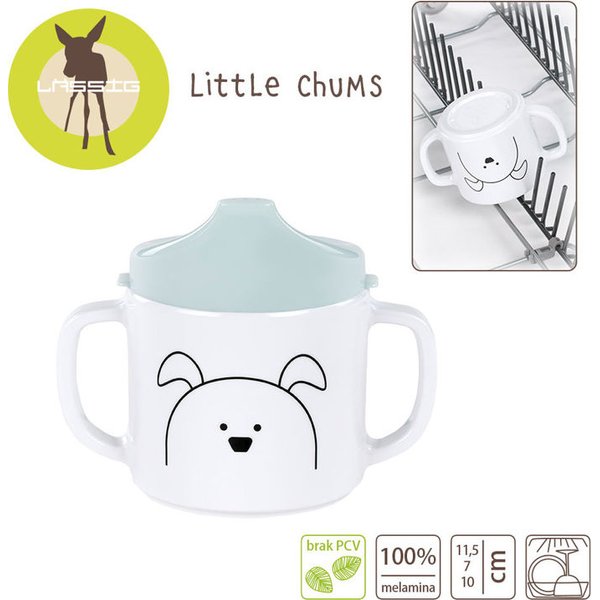 Kubek z dziubkiem z melaminy Little Chums Lassig - Pies