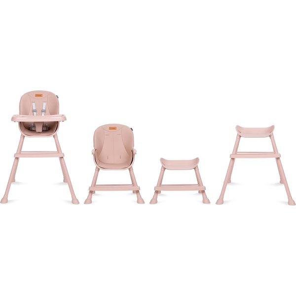 Krzesełko do karmienia Eatan 4w1 Kidwell - różowy