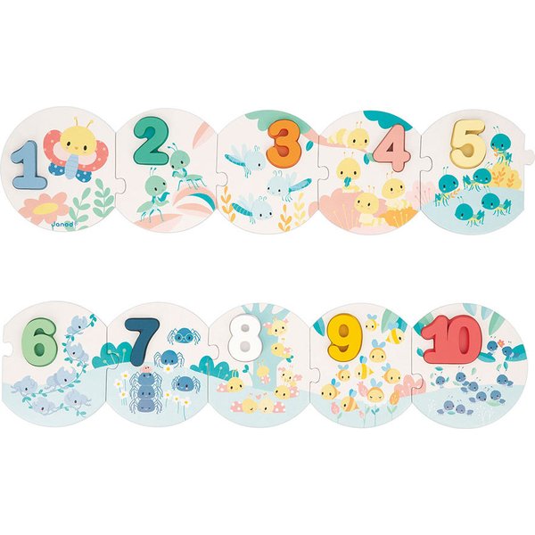 Puzzle Uczę się liczyć Pure 2+ Janod