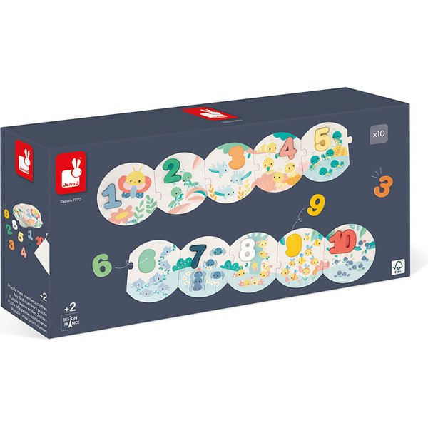 Puzzle Uczę się liczyć Pure 2+ Janod
