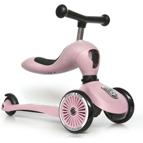 Jeździk i hulajnoga Highwaykick 2w1 Scootandride - rose