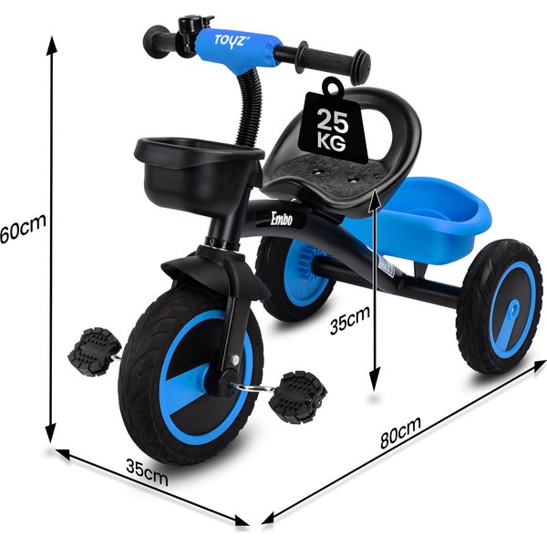 Rowerek 3-kołowy Embo Toyz by Caretero Wyprzedaż