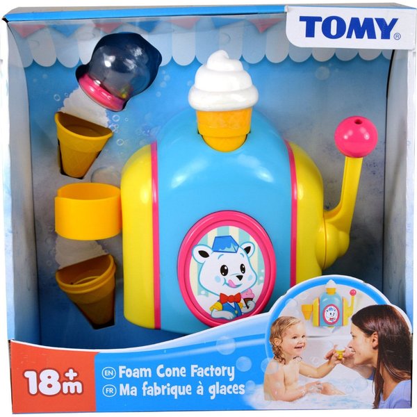 Fabryka lodów z piany zabawa w wannie Tomy