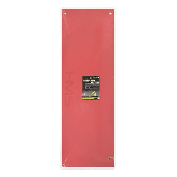 Mata do ćwiczeń, jogi MFK03 1,5cm HMS - czerwono-czarna