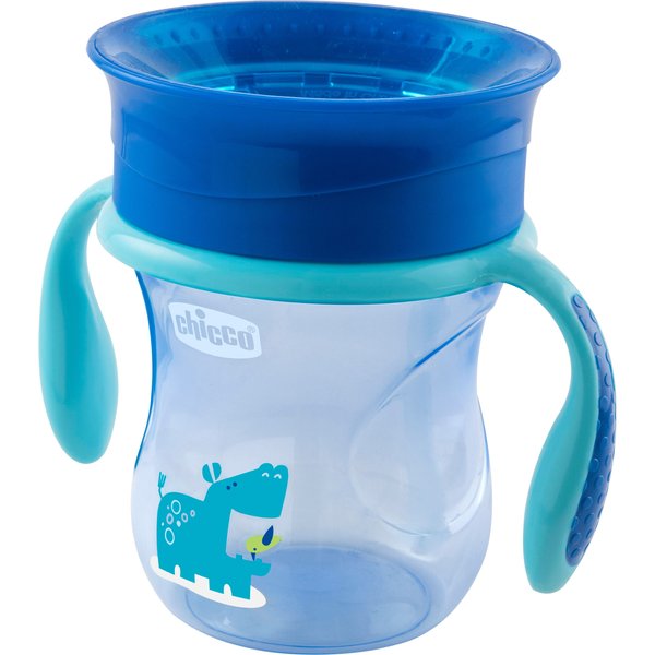 Kubek 360 do nauki picia 12m+ 200ml Chicco - chłopczyk