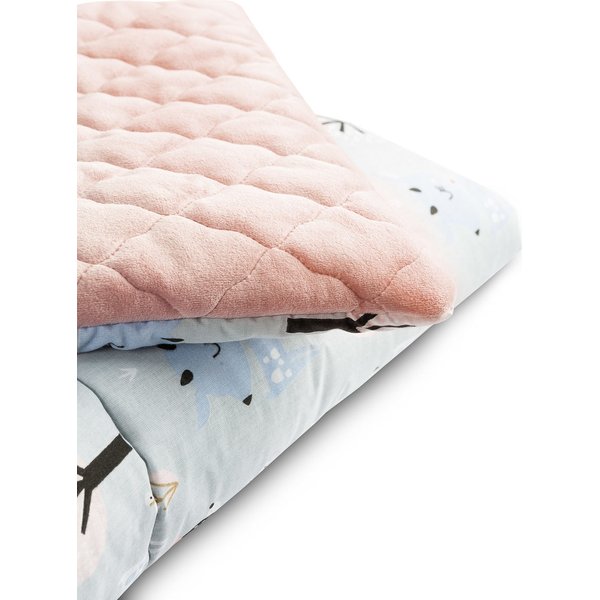 Komplet do łóżeczka z pluszem karo Sensillo - jelonki