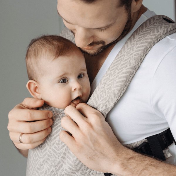 Nosidełko ergonomiczne City Zaffiro - Beige Leaves