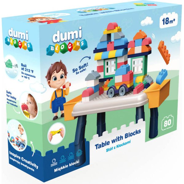 Stół z klockami Dumi Blocks Dumel Discovery