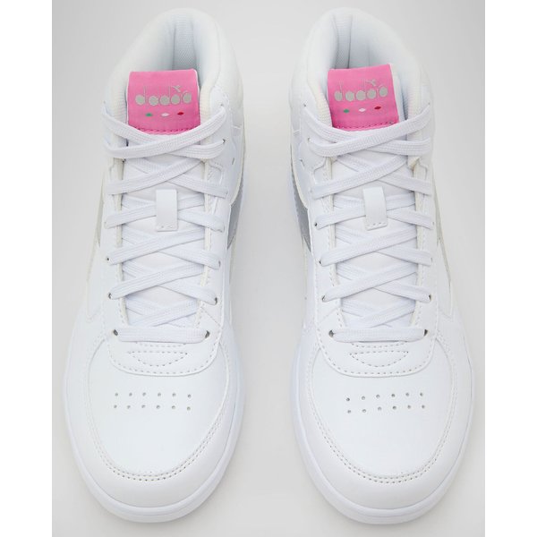 Buty młodzieżowe Raptor Mid GS Diadora - white/pink