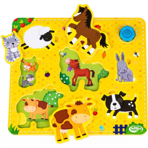 Puzzle Dźwięki wokół nas zwierzęta Dumel Discovery