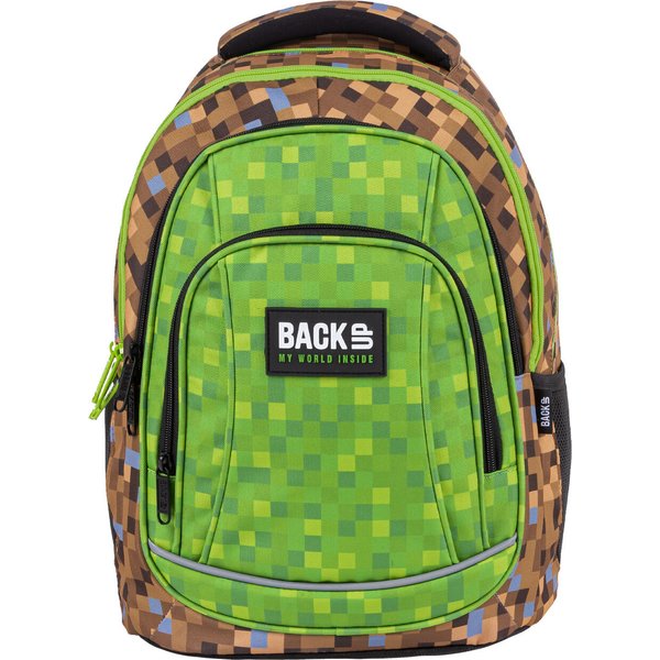 Plecak młodzieżowy Backup 4 Model A 26L Derform - zielono - brązowy