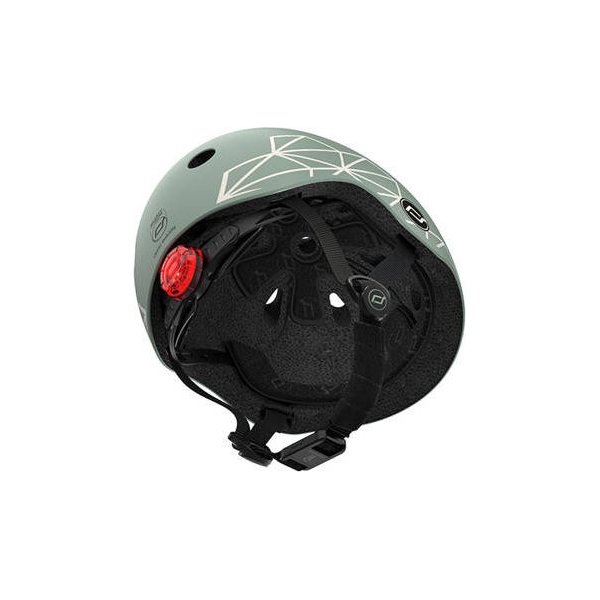 Kask dla dzieci 1-5 lat Scootandride - Green Lines