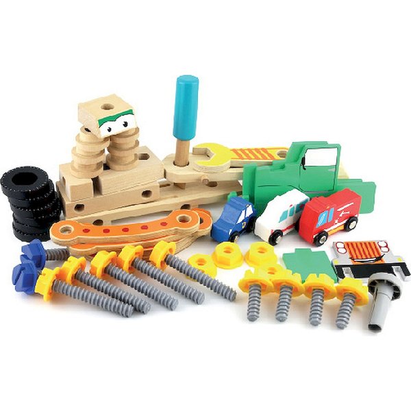 Laweta z autami do samodzielnego złożenia Smily Play