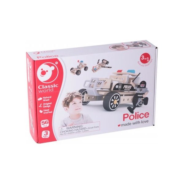 Klocki konstrukcyjne Classic World - policja