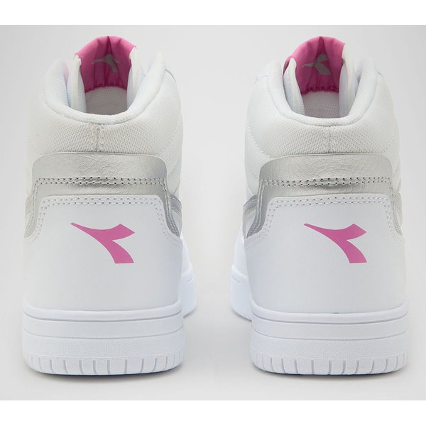 Buty młodzieżowe Raptor Mid GS Diadora - white/pink