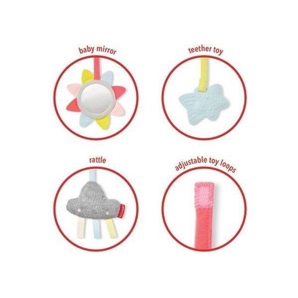 Mata edukacyjna z drewnianym stojakiem Chmurka Skip Hop