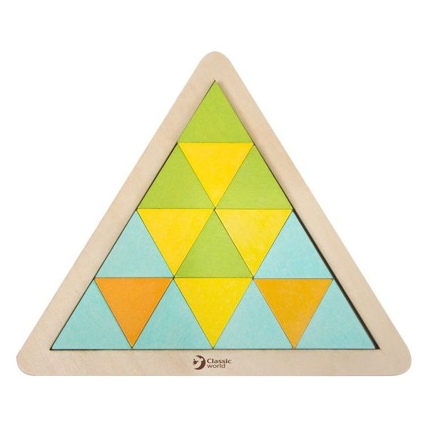 Układanka trójkąty Mozaika Klocki Classic World
