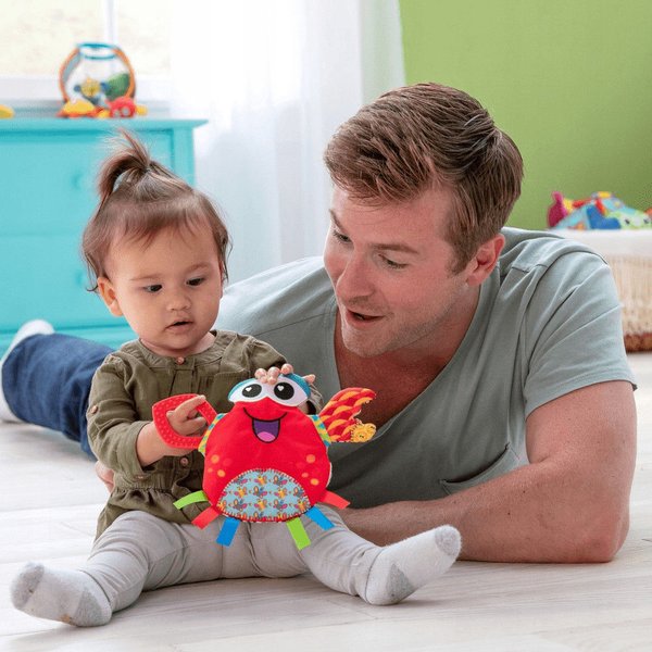 Kocyk i gryzak 2w1 Lamaze - krab