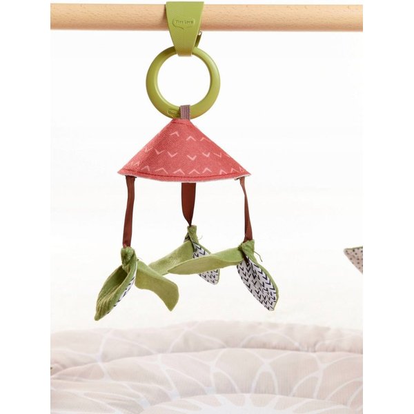 Gimnastyka mata dla bobasa z drewnianym stojakiem Boho Chic Tiny Love