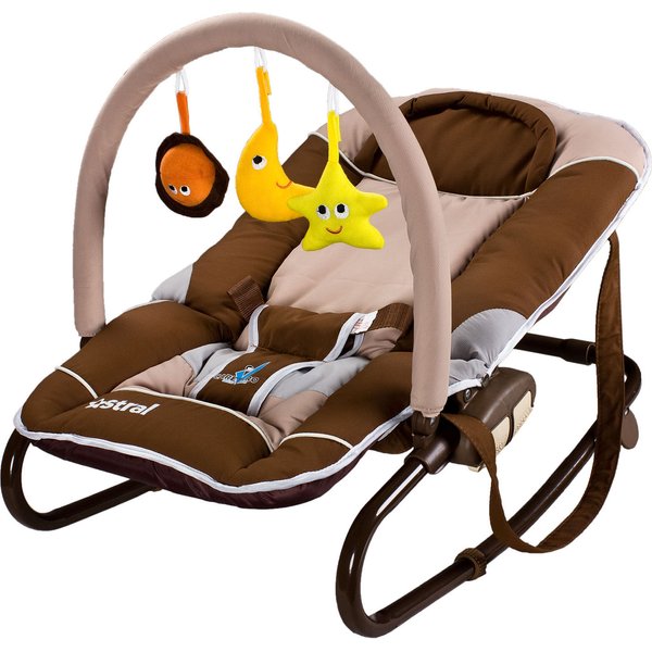 Leżaczek bujaczek Astral Caretero - brązowy