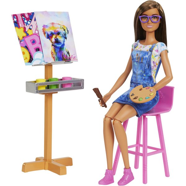 Barbie Pracownia artystyczna zestaw + lalka Mattel Wyprzedaż