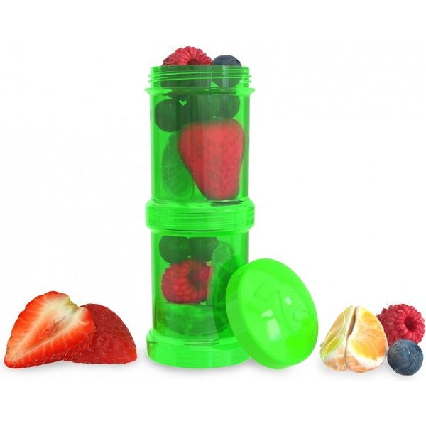 Pojemnik 2x100ml Twistshake - zielony