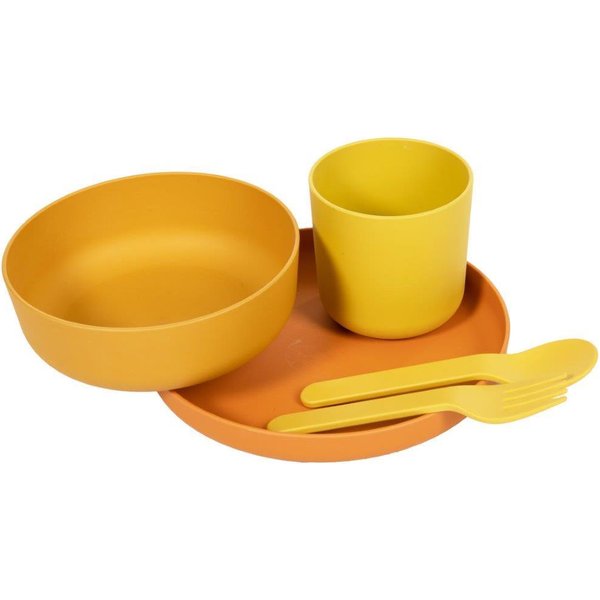B-Zestaw naczyń 5 BIOplastik 5 el. Bo Jungle - ochre
