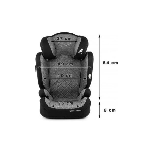 Fotelik samochodowy 15-36kg Xpand Kinderkraft - black