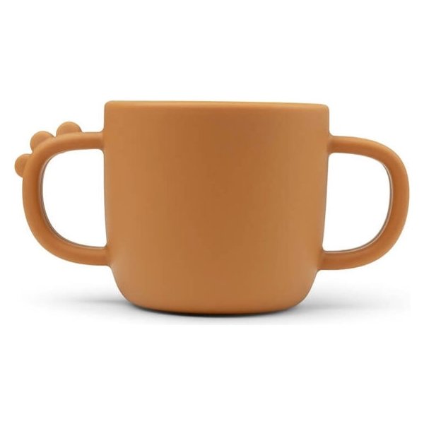 Kubek silikonowy Peekaboo Croco Done by Deer - Mustard