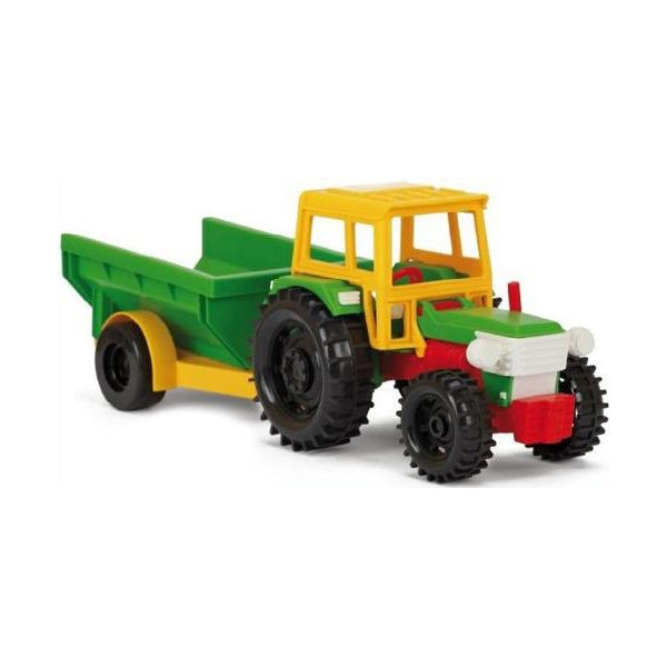 Traktor z przyczepą transportową wywrotką Color Cars Wader