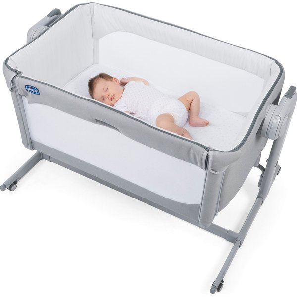 Łóżeczko dostawne Next2Me Magic Chicco - cool grey