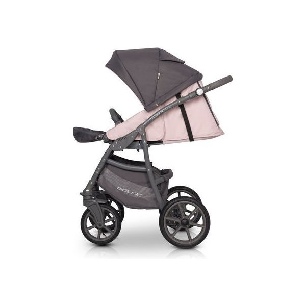 Wózek dziecięcy 2w1 z funkcją bujania Basic Pastel Riko - Pink