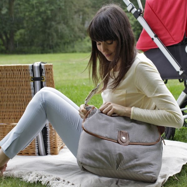 Torba dla Mamy Satchel Babymel - stripe navy
