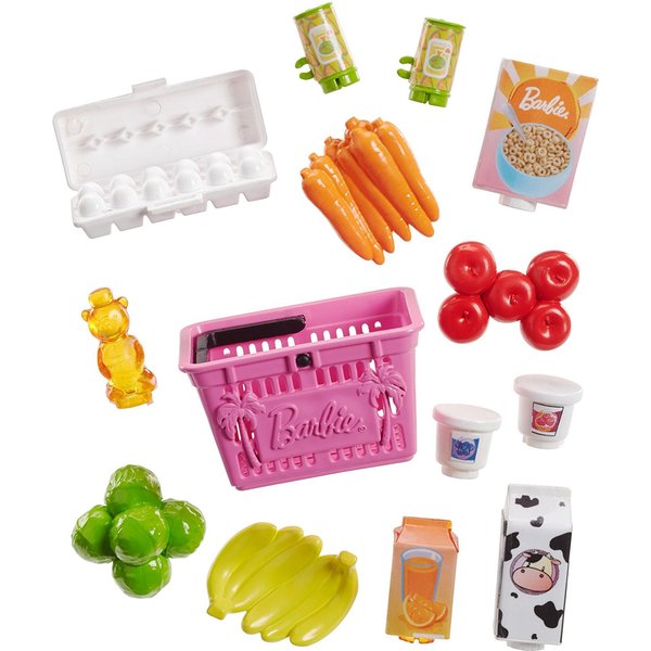 Barbie zestaw mebelków Mattel - sklep spożywczy
