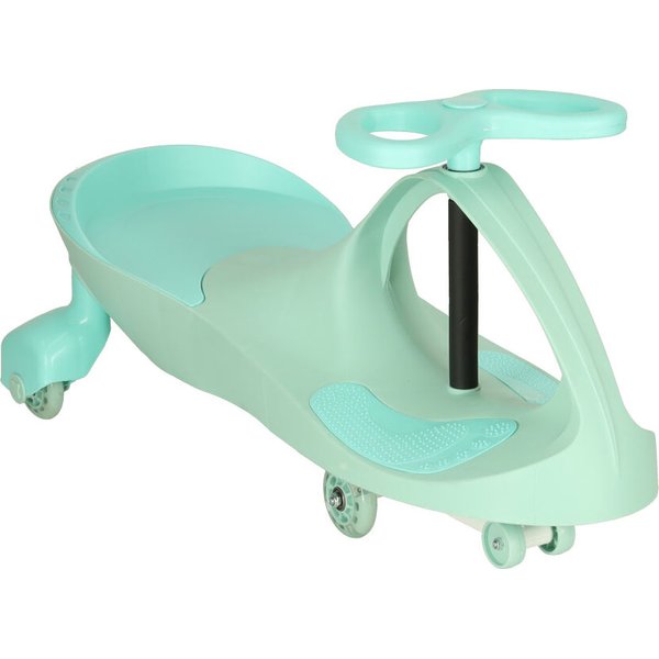 Jeździk grawitacyjny świecące koła LED - miętowy