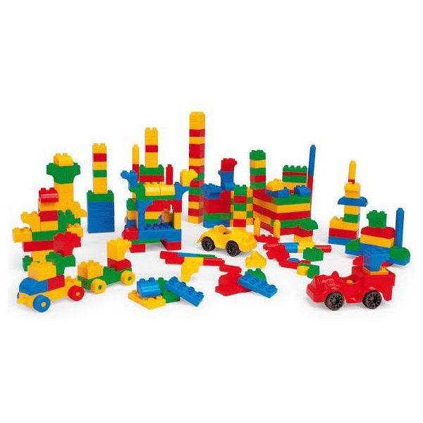Wielkie wiadro z klockami mini blocks 134 elementy Wader