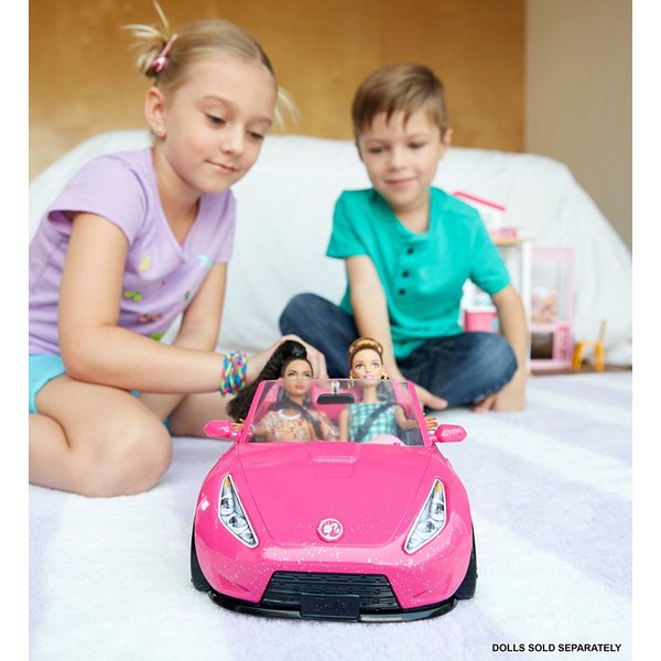 Barbie Samochód różowy kabriolet Mattel